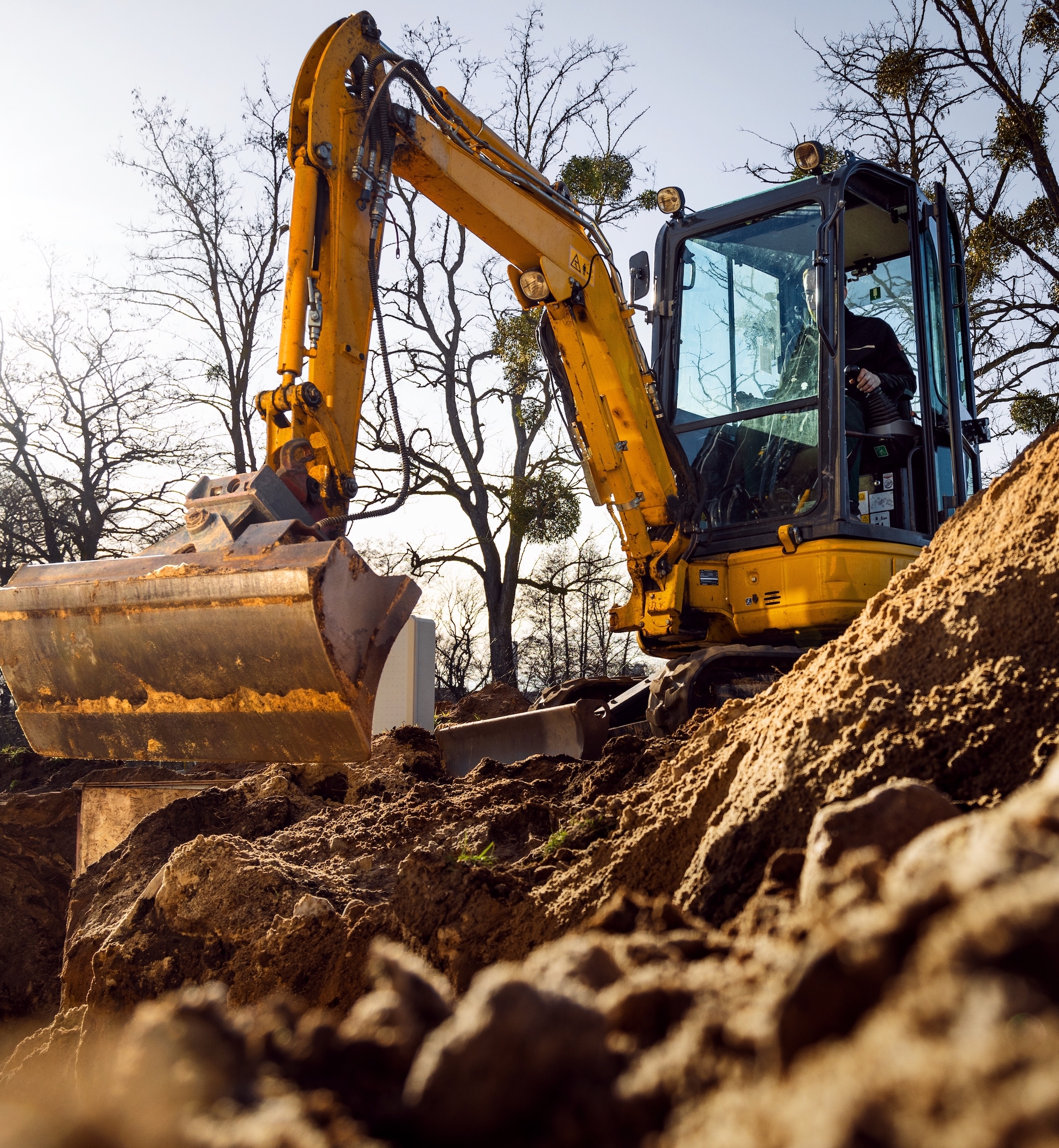 We use modern machines